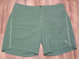 Caribbean Roundtree &amp; Yorke Size 1X Big Green New Men&#39;s Swim Trunks Board Shorts - £54.94 GBP