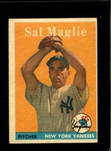 1958 TOPPS #43 SAL MAGLIE EX YANKEES UER *NY8411 - $12.99