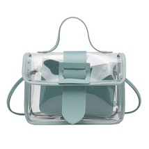 Spring Summer Fashion Women &#39;S Transparent Square Sling Bag Cool Pvc Shoulder Ba - £9.46 GBP