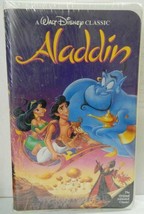 Aladdin 1993 Vhs Walt Disney Classic Black Diamond New Sealed Clam Shell - £156.50 GBP