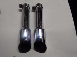 USED SHELBY CHROME EXHAUST EXTENSIONS WITH CLAMPS - $49.50