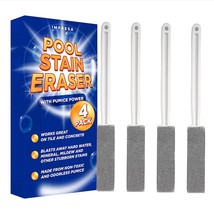 [4 Pack] Pool Pumice Stone For Cleaning Tiles And Hard Water Stains - Pool Stain - £32.72 GBP