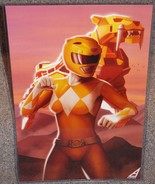 Power Rangers Yellow Ranger Glossy Art Print 11 x 17 In Hard Plastic Sleeve - £19.71 GBP