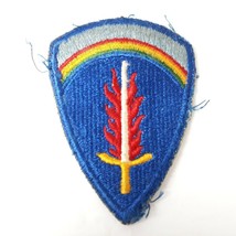 US Army Europe Patch Sword Flames Rainbow Patch - £18.50 GBP