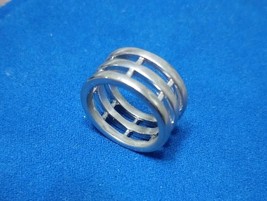 925 Sterling Silver 11 mm Wide Band Ring Size 7.5 Free Shipping - $29.99