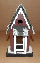 Christmas ArtMinds Mini Embellishment Snow House 5.5 x 3&quot; Wooden Decoration 88J - £4.30 GBP