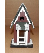 Christmas ArtMinds Mini Embellishment Snow House 5.5 x 3&quot; Wooden Decorat... - £4.20 GBP