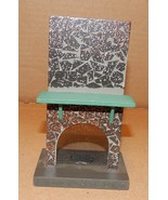 Christmas ArtMinds Mini Embellishment Fire Place 5.5 x 3&quot; Wooden Decorat... - $7.32 CAD