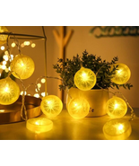 Lemon String Lights, 10 LED Plug in 68&quot; Lemon String Lights Warm White F... - $379.94 MXN