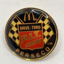 McDonald’s Perseco Drive Thru Pit Crew Employee Crew Enamel Lapel Hat Pin - $7.95