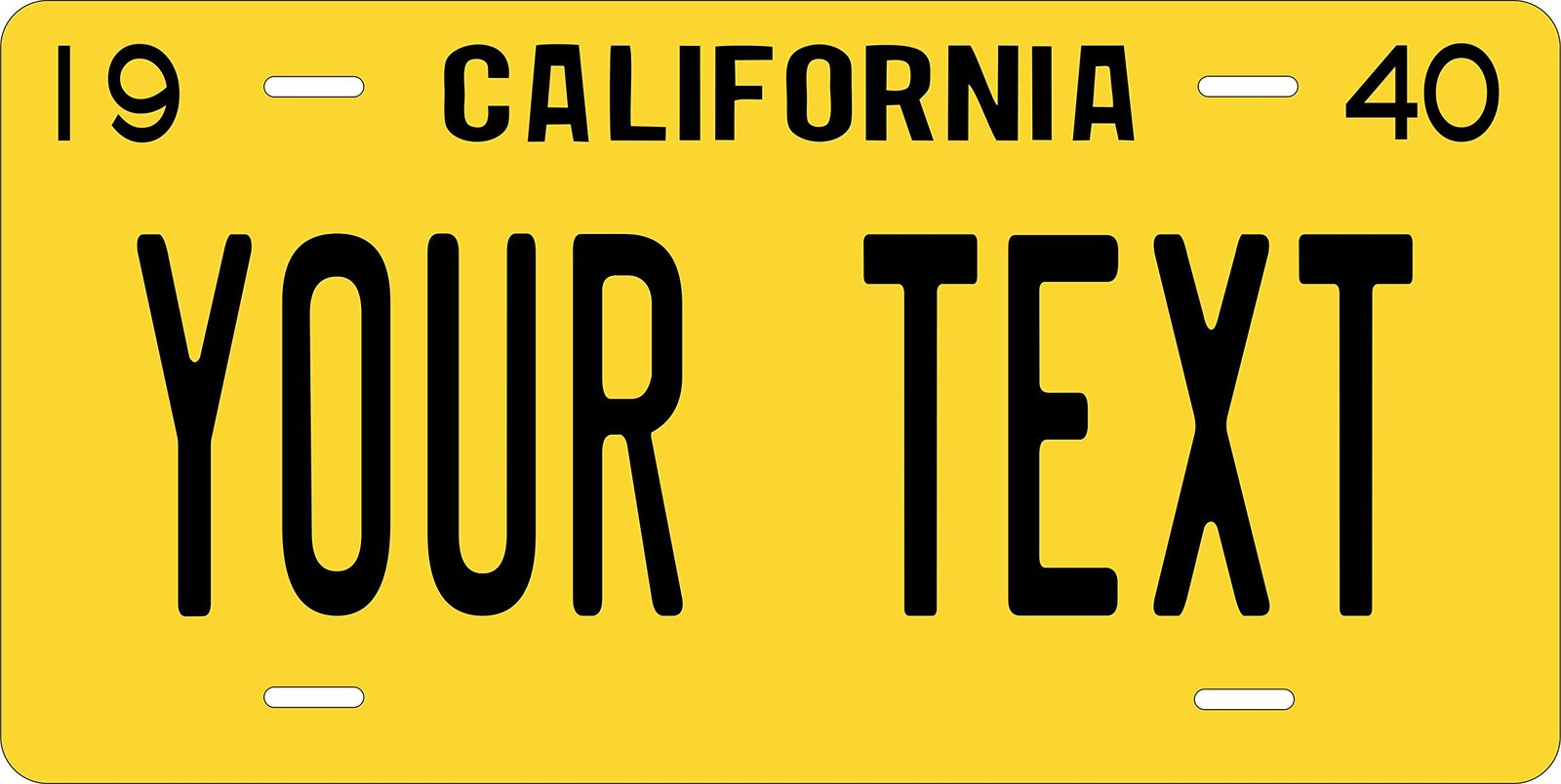 California 1940 Personalized Custom Novelty Tag Vehicle Car Auto Motorcycle M... - £13.06 GBP