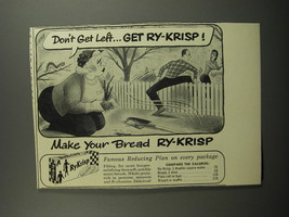 1953 Ry-Krisp Crackers Advertisement - cartoon by Richard Taylor - £14.50 GBP