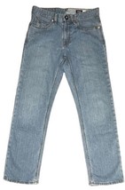 Volcom Jeans Kinkade Regular Straight Light Blue Wash Stretch Mens Size 28 x 30 - £18.20 GBP