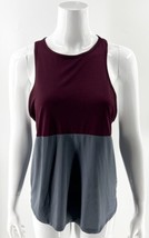 Victorias Secret PINK Athletic Racerback Tank Top Sz S Gray Burgundy Red... - £12.46 GBP