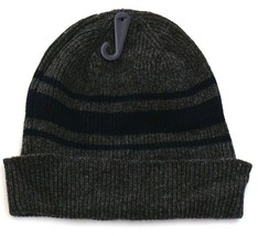 Polo Ralph Lauren Gray &amp; Blue Wool Blend Cuff Beanie Adult One Size - £29.85 GBP