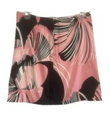 Elie Tahari Skirt Size 2 Black PinkTropical Print Lined Straight Pencil ... - £12.38 GBP