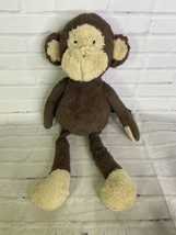 Pottery Barn Kids PBK Plush Monkey Stuffed Animal Toy Brown Floppy Arms Legs - $31.19
