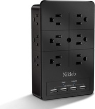 Multiple Plug Outlet Extender Nikleb, Surge Protector 12 Outlets - £28.77 GBP