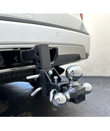 Tri-Ball Adjustable Vertical Travel Solid Raise Drop w/ 2&quot; Solid Tow Hit... - $84.14