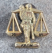 Kazim Shriners 2009 Balance Scales Shrine Masonic Virginia Vintage Lapel Pin - £11.72 GBP