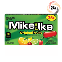 Full Box 24x Packs Mike & Ike Original Fruits Chewy Candy | .78oz | Fat Free - £14.93 GBP