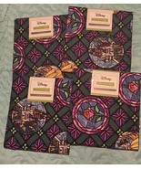 Disney Fat Quarter Beauty and the Beast 18&quot;x21&quot; 100% Cotton Lot of 4 - $469.27 MXN