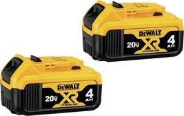 Black, 2-Pack, 4 Point 0 Ah, Dewalt 20V Max* Xr Battery. - $149.98