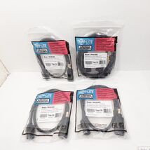 Lot of 4 Tripp Lite Power Extension Cords C15 to C14 P018-003 (3ft) &amp; P0... - $31.49
