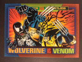 Skybox Trading Card Wolverine VS Venom #164 Marvel Famous Battles 1993 LP - £2.75 GBP