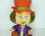 Willy Wonka &amp; The Chocolate Factory Orange Hat Plush Stuffed Animal  12&quot; - £15.79 GBP