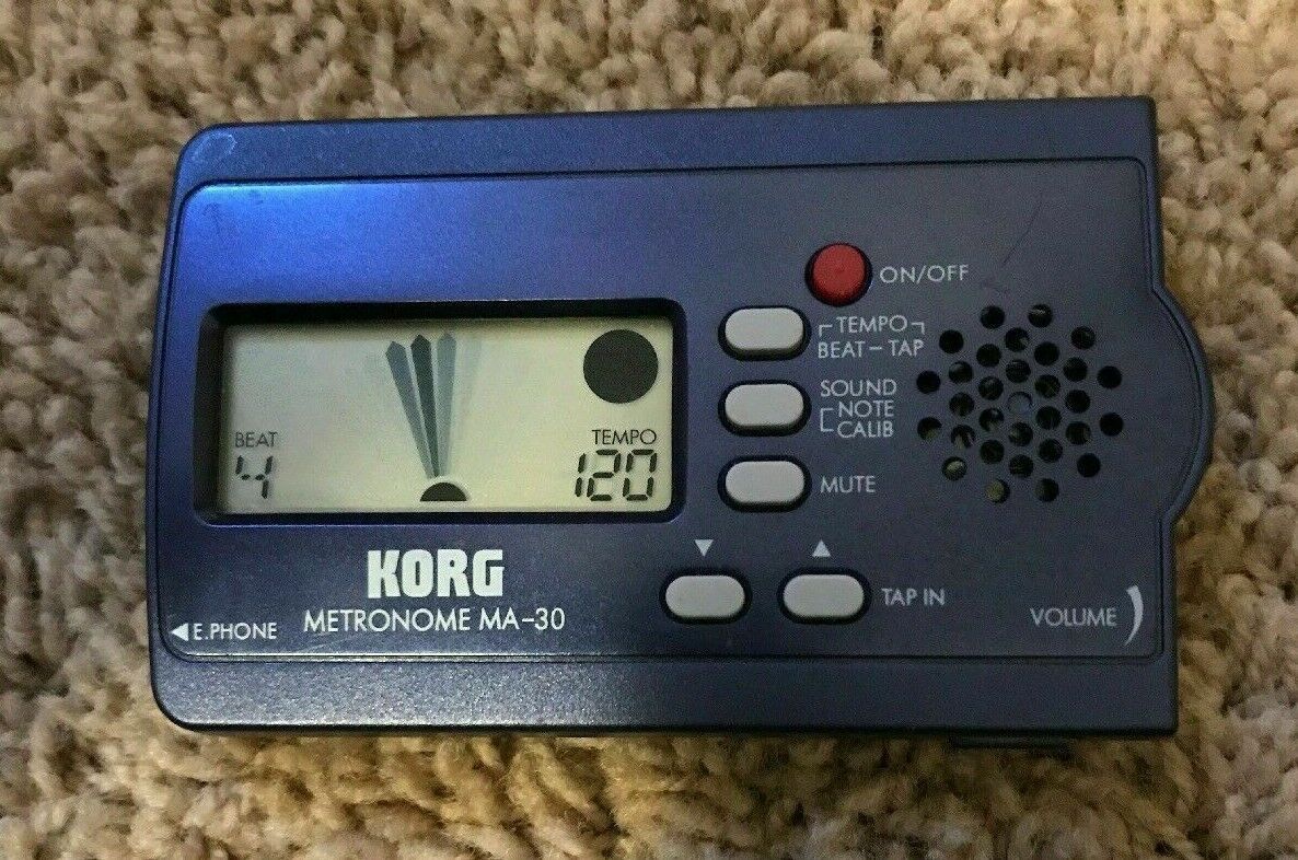 Korg MA30 Combo Tuner and Metronome metallic blue portable ma 30 - $39.55
