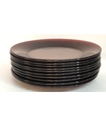 Vintage Lot of 10 Anchor Hocking Christmas Red Dinner Plates Diameter 9&quot; - $1,271.06 MXN