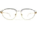 CAZAL Mod. 115 Farben 810 Brille Rahmen Gold Schwarz Rund Draht Felge 55... - $167.93