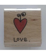 Love Heart Rubber Stamp by Stampcraft 1 1/2&quot; x 1 1/2&quot; - €4,55 EUR