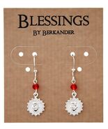 Sacred Heart Silver Plated Dangle Earrings, New #AB-374-R2 - €10,28 EUR