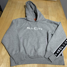 All City X Just Don Streetwear Gray Pullover Hoodie Sweatshirt - Men&#39;s M - $26.09