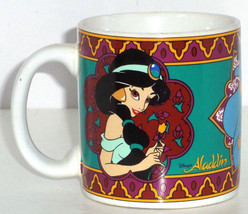 Disney Princess Jasmine Coffee Mug Aladdin Genie Cup Tea Soup Retired - £16.08 GBP