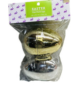 Easter Prize Fillable Plastic Easter Eggs - Gold/Silver 3.98x2.95Inches.... - £7.72 GBP