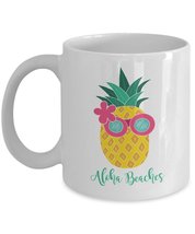 Hawaiian Tropical Aloha Beaches Pineapple Coffee &amp; Tea Mug (11oz) - $19.79+