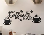 Metal Coffee Bar Sign Rustic Coffee Bar Hanging Wall Decor Coffee Signs ... - $25.99