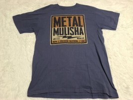 Metal Mulisha Spellout Anti-Est MCMXCIX USA L Shirt Blue Rock Metal Conc... - £6.45 GBP