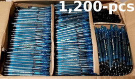 BULK 1200-pcs Pentel RSVP RazzleDazzle Pen Sky Blue BLACK INK 1.0mm BK91... - $94.04