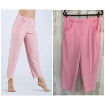 Weissman Woven Suit Pants Women’s Size MA (32x23) Pink Ankle Crop - £11.79 GBP