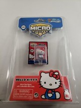 World&#39;s Smallest Hello Kitty Pop Culture Micro Figure W/ Case Classic Overalls - £8.70 GBP