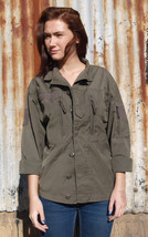 Vintage Women&#39;s F2 Austrian jacket coat surplus military retro combat as... - $22.00