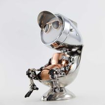 interoknack Creative Industrial Robot Desktop Light  Handcrafted Cyberp... - $3,678.44 MXN
