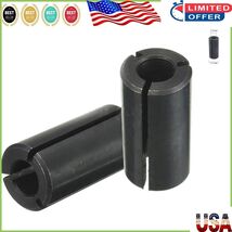 Easy Install 2Pcs Router Collet Reducer from 1/2&quot; to 1/4&quot; - Black Toughness - $22.57 CAD