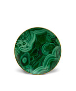 L&#39;OBJET Malachite Set of 4 Dessert Plates Porcelain 24K Gold Accents Gre... - $372.35 CAD