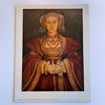 Anne of Cleves HOLBEIN THE YOUNGER Plate 56 Metropolitan Seminars 9x13 in. - £15.56 GBP