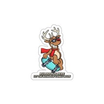 Rudolph The Red Nosed Reindeer &quot;Let The Reindeer Games Begin&quot; Sticker - £1.83 GBP